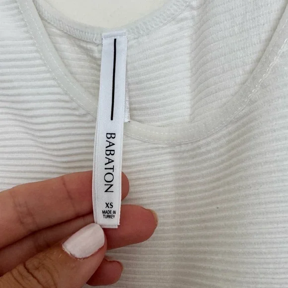 Babaton Ivory Ribbed Tank - Picture 2 of 2